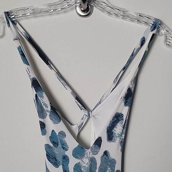 NWT Geebin Maxi Dress XS BodyCon Backless Sexy Stretchy Long Mermaid Rosa Acosta - Picture 4 of 13